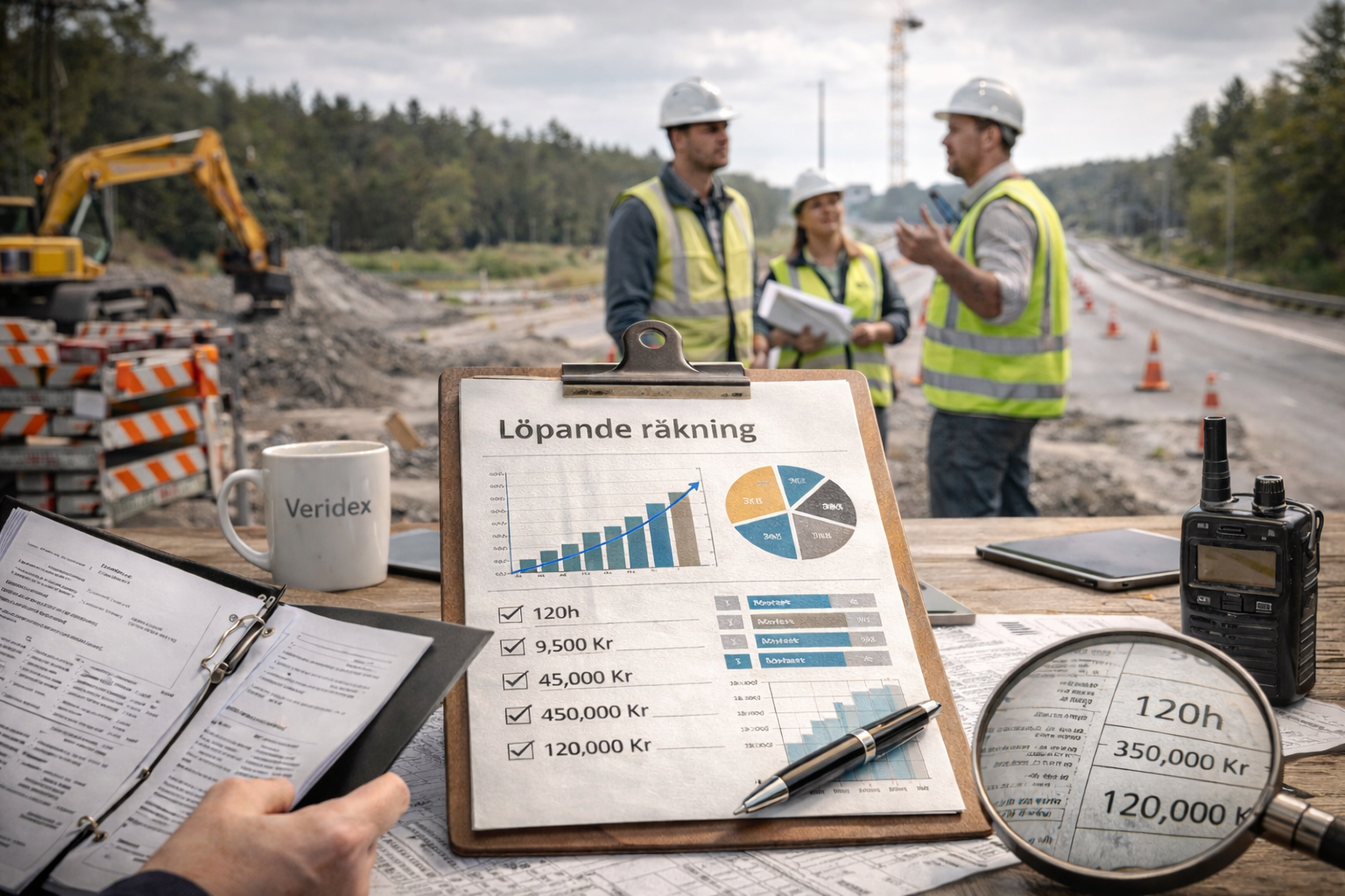 Löpande räkning Illustration Veridex